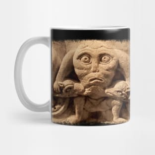 Old Grumpy Stone Face Mug